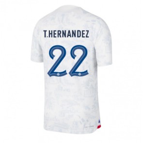 France Theo Hernandez #22 Replica Away Stadium Shirt World Cup 2022 Short Sleeve